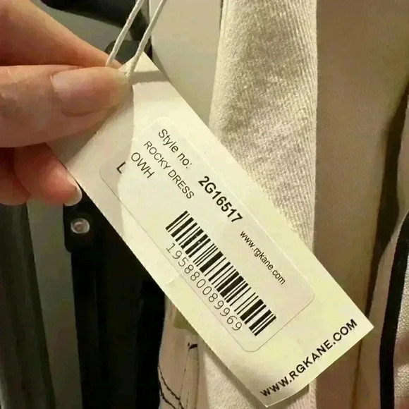 NWT RG Kane ROCKY DRESS Off white Sz L MSRP $320 still on their website! - Picture 4 of 6